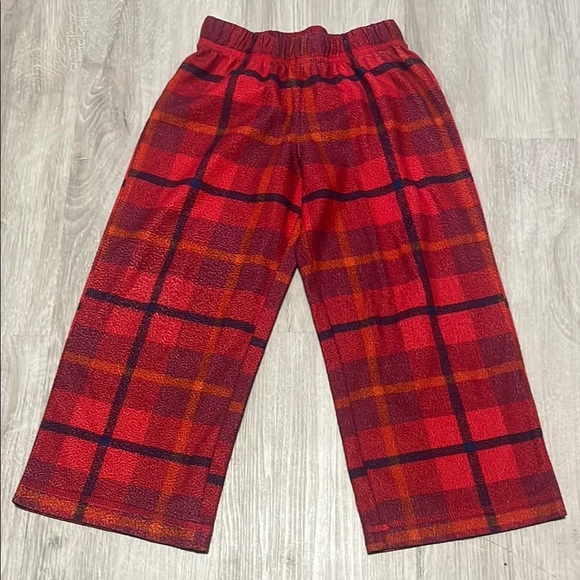 4/$20 Joe Fresh Cozy Red Plaid Kids Pajama Pants 4-5 - Picture 1 of 1